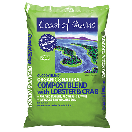Coast of maine® QD1000 Organic & Natural Compost Blend, 1 cu-ft Container, Bag Container