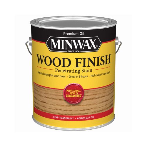Minwax® 71071 Wood Finish, 1 gal, Golden Oak, Wood, 12 hr Curing